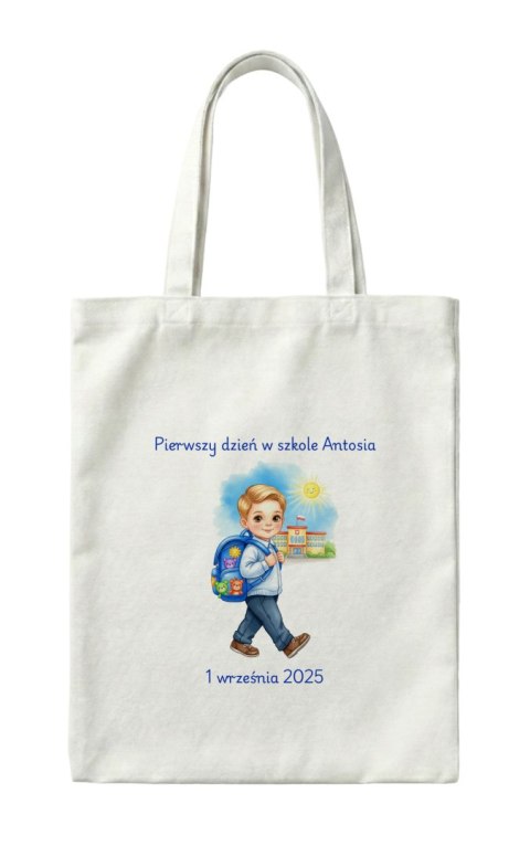 Torba Pierwszy dzień w szkole z dowolnym imieniem i datą