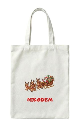 Torba Sanie Świętego Mikołaja z dowolnym imieniem