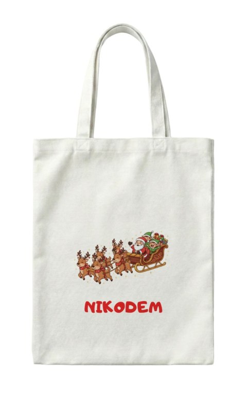 Torba Sanie Świętego Mikołaja z dowolnym imieniem