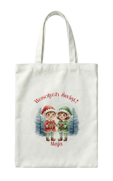 Torba Urocze elfy - Boże Narodzenie z dowolnym imieniem
