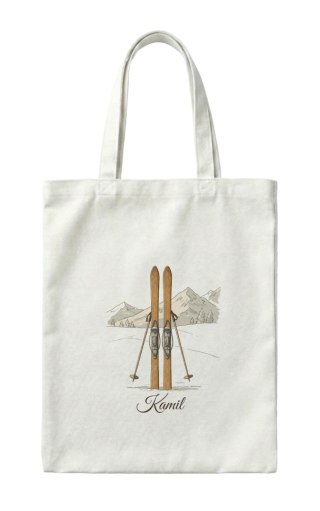 Torba Vintage narty z dowolnym imieniem