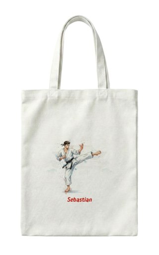 Torba Zawodnik karate z dowolnym imieniem