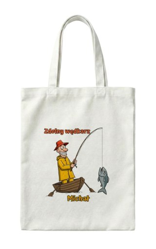Torba Zdolny wędkarz z dowolnym imieniem