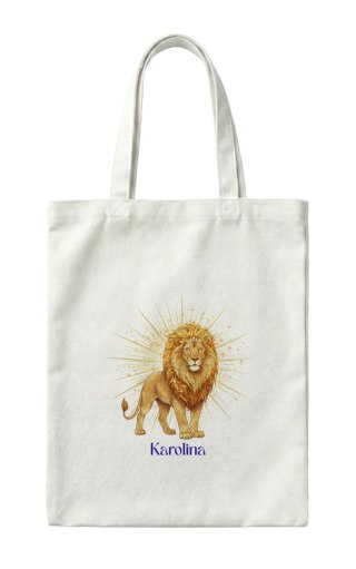 Torba Znak zodiaku lew z dowolnym imieniem