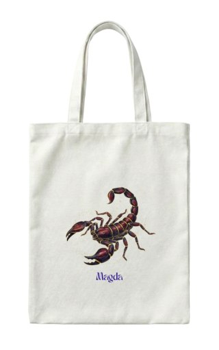 Torba Znak zodiaku skorpion z dowolnym imieniem