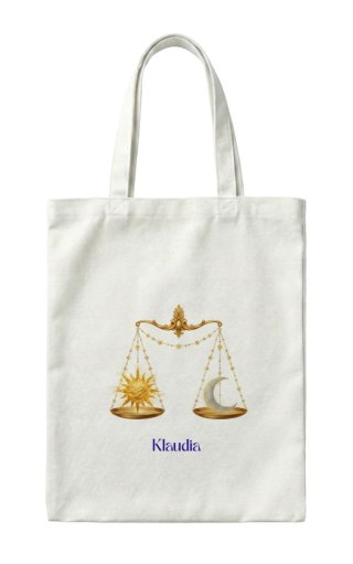 Torba Znak zodiaku waga z dowolnym imieniem