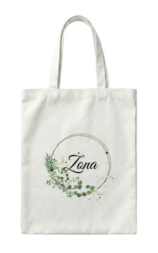 Torba Żona w kwietnej ramce