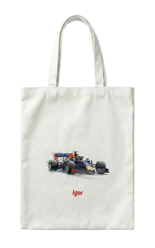 Torba bolid F1 z dowolnym imieniem