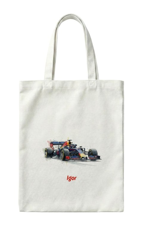 Torba bolid F1 z dowolnym imieniem