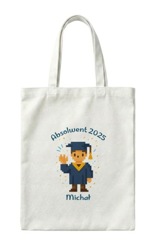 Torba dla absolwent z dowolnym imieniem i rokiem