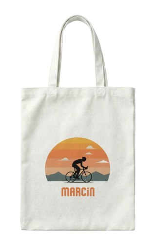 Torba dla kolarza Entuzjasta kolarstwa z dowolnym imieniem