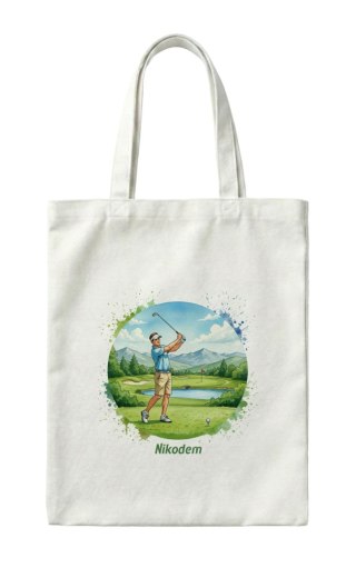 Torba dla mężczyzny grającego w golfa z dowolnym imieniem