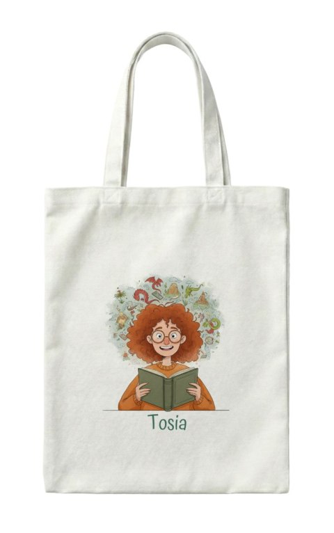Torba dla osoby lubiącej czytać Magia czytania z dowolnym imieniem