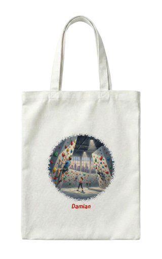 Torba ścianka wspinaczkowa z dowolnym imieniem