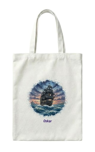 Torba statek piracki z dowolnym imieniem