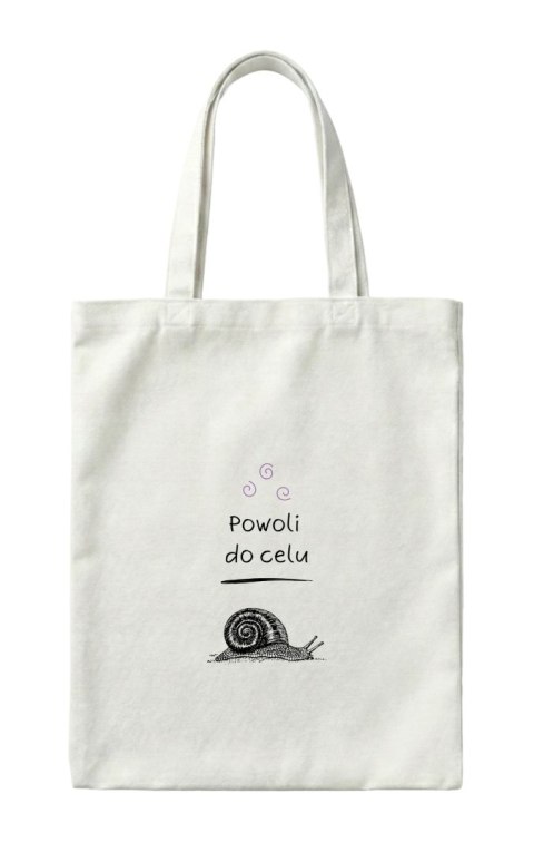 Torba z ślimakiem powoli do celu