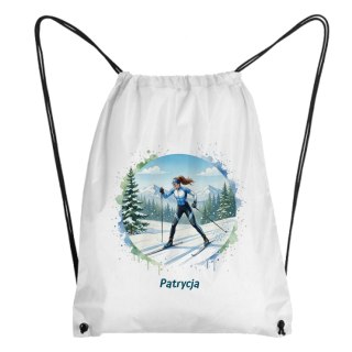 Worek Narciarstwo biegowe z dowolnym imieniem