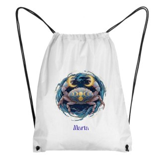 Worek Znak zodiaku rak z dowolnym imieniem