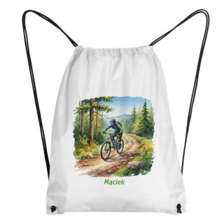 Worek dla fana jazdy na MTB z dowolnym imieniem