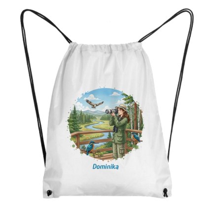 Worek dla miłośniczki ptaków - dla ornitolożki z dowolnym imieniem