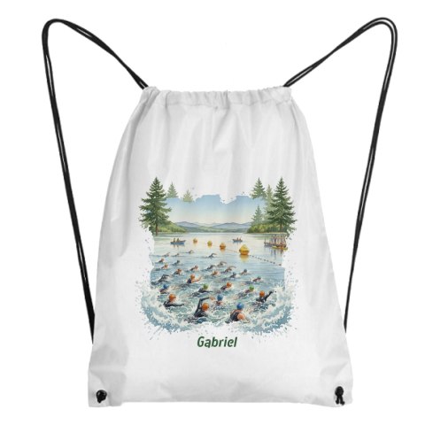 Worek pływanie na wodach otwartych z dowolnym imieniem