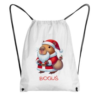 Worek świąteczna kapibara z dowolnym imieniem