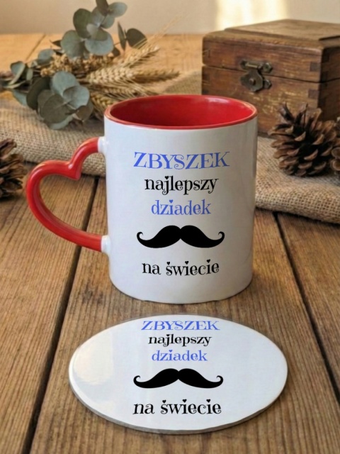 Zestaw prezentowy z dowolnym imieniem - najlepszy dziadek na świecie