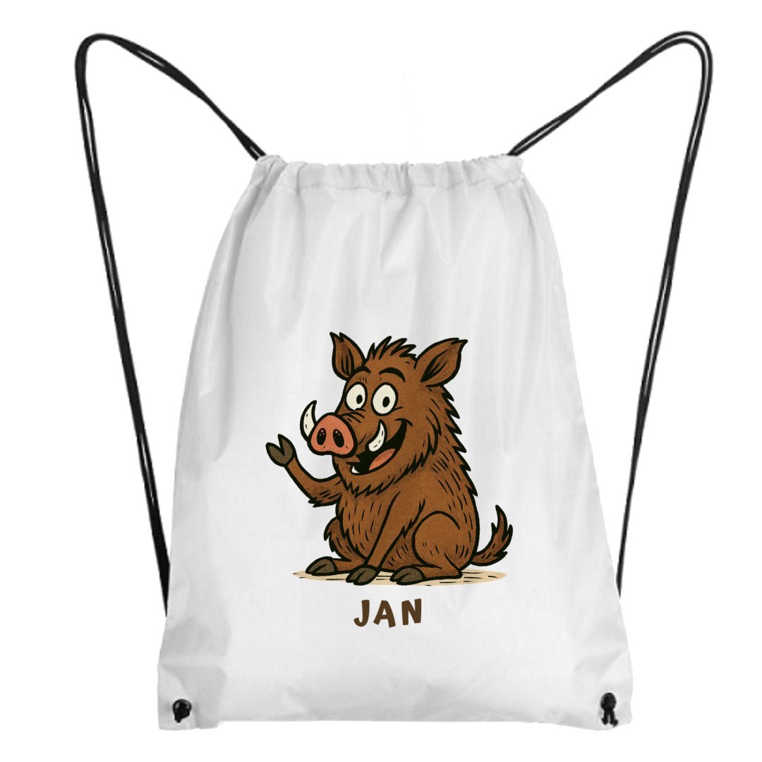 Workoplecak Dzik z dowolnym napisem