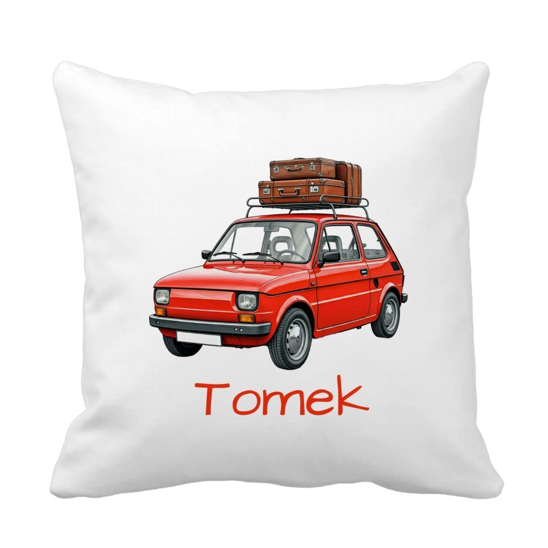 Poduszka Fiat 126p Maluch z imeiniem