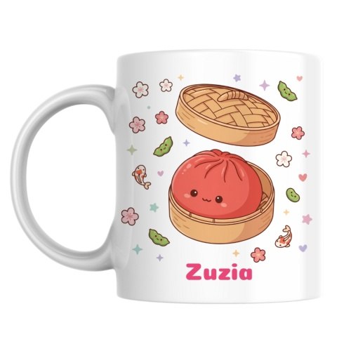 Kubek ze squishy pierożkiem i dowolnym napisem